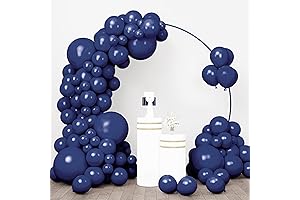 RUBFAC 96pcs Navy Latex Balloons