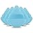 Powder Puff Daubigny 6 PCS Makeup Puff Face Soft Triangle Powder Puffs for Loose Powder Mineral Powder Body Powder Velour Cosmetic Foundation Sponges Blender Beauty Makeup Tools(Blue)