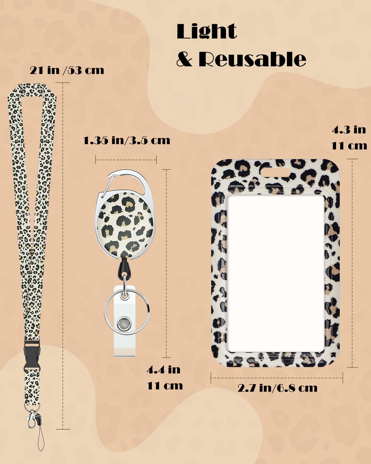 Ausweishülle Mit Katzen Design - Praktischer Badge Holder Mit Karabiner