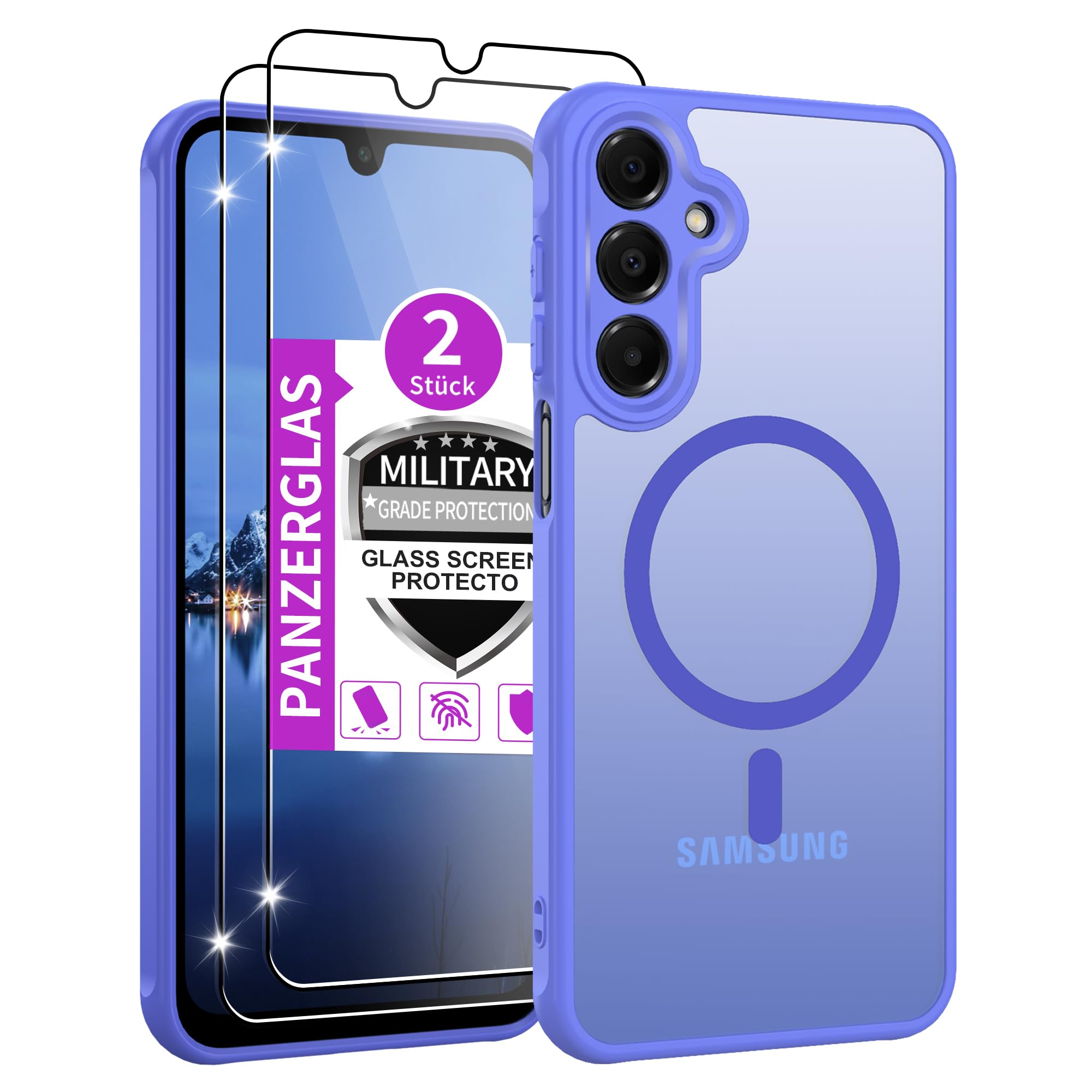 Jshru für Samsung Galaxy A15/A16/A56 5G/A17 /A26/A36/A37/A57 Hülle