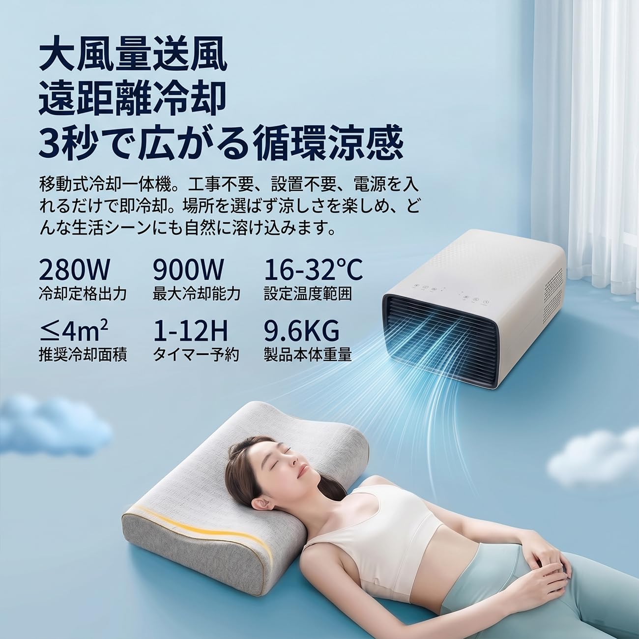Amazon | ZVGT スポットクーラー ポータブルクーラー ミニエアコン