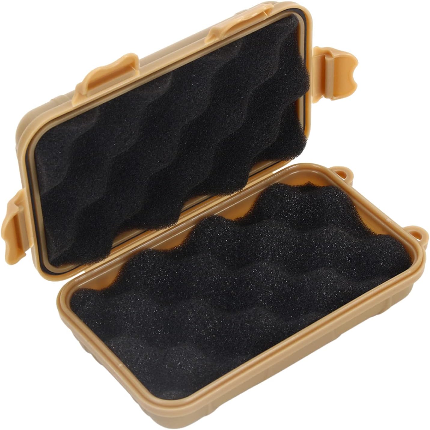 Outdoor Airtight Storage Case Container Fishing Carry Box (Mud Color, S) Storage Containers Small Dry Box