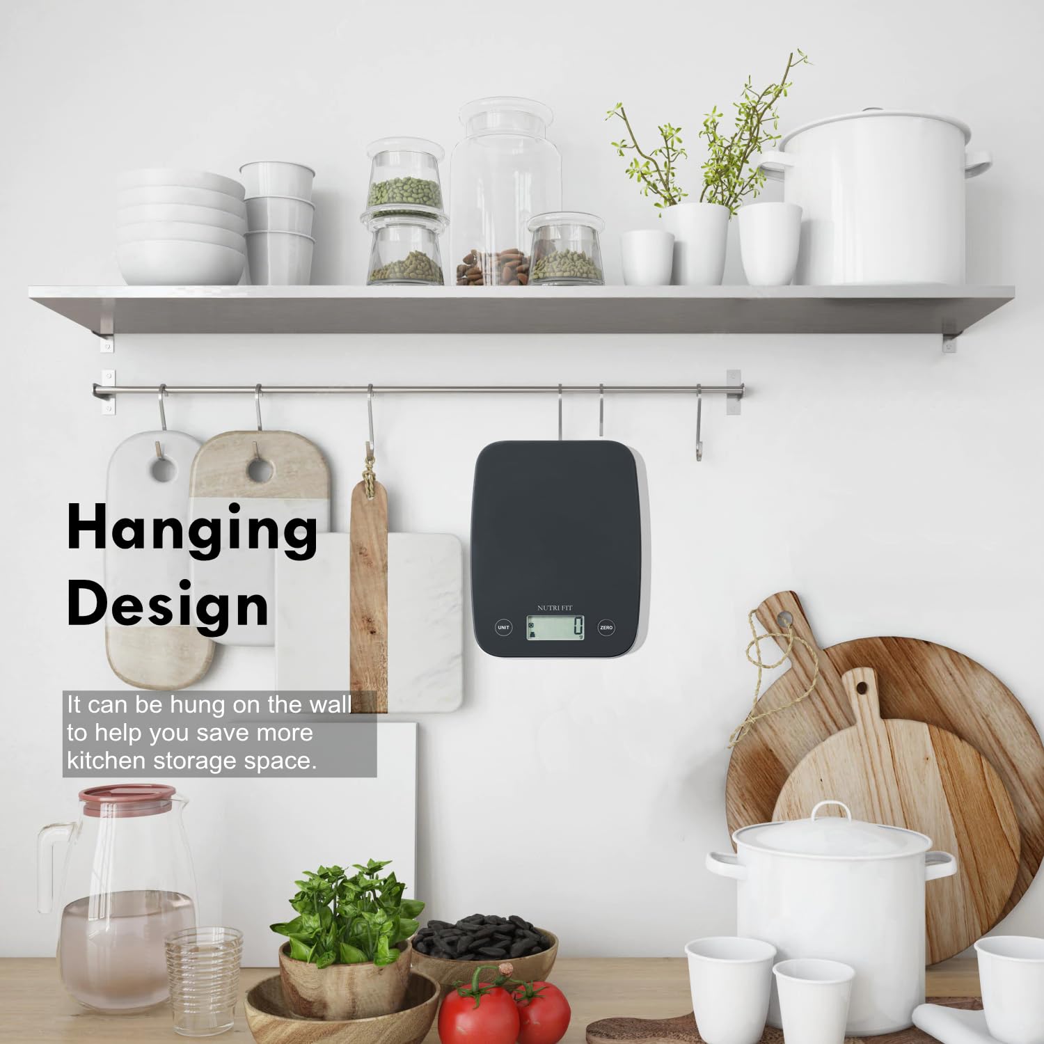 NUTRI FIT Digital Food Scale Hanging Design