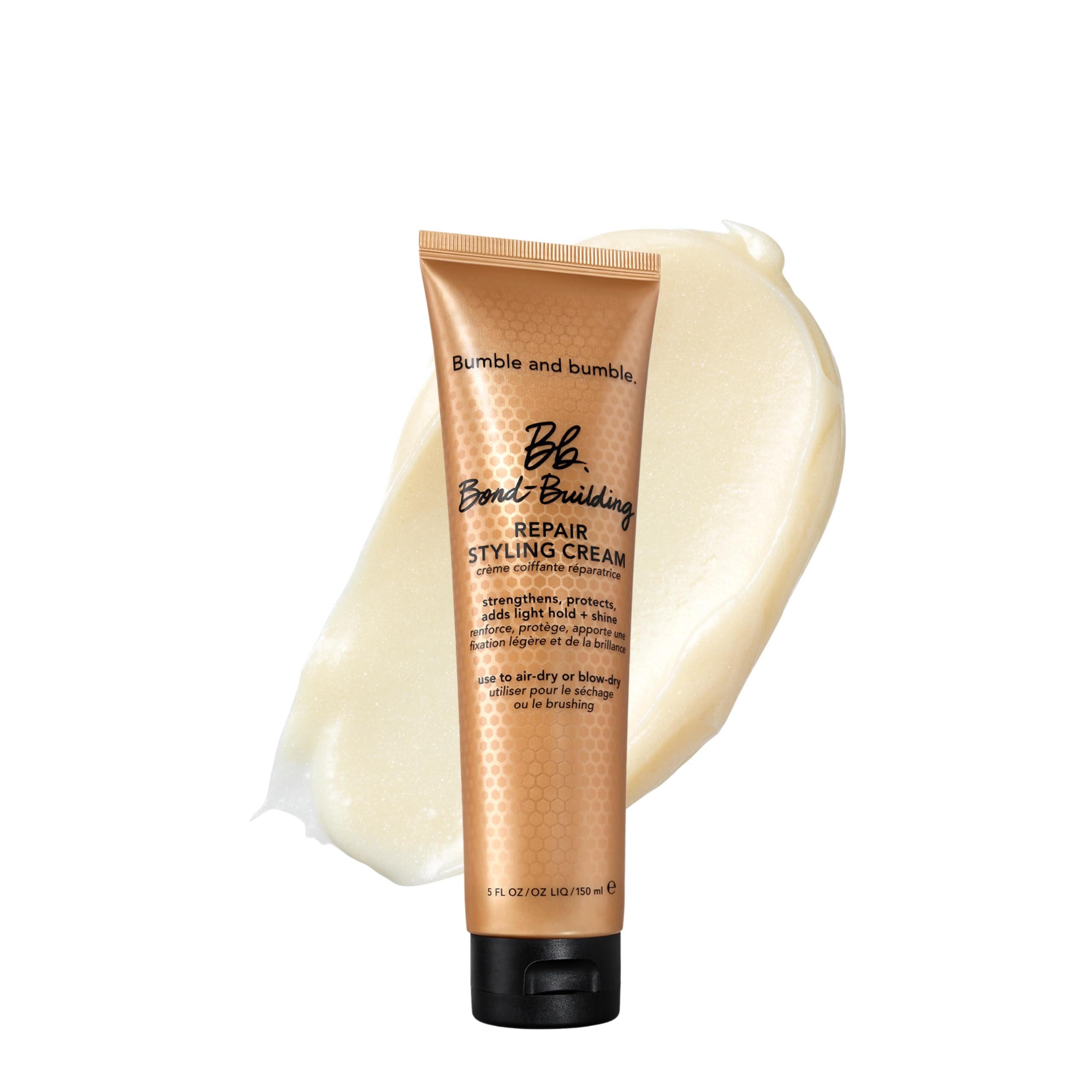 Bumble and bumble. Bond-Building Hair Repair Styling Cream | Anti Frizz | For Damaged Hair, Split Ends + Strengthening | Color Safe | Straight to Coily, 150 ml