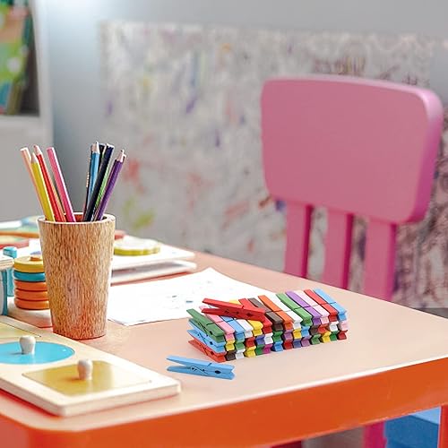 Miniatura 10 de 500 pinzas de madera grandes  pinzas de madera resistentes para ropa colgante de ropa  Alfileres de madera para manualidades