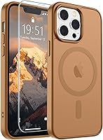 Vista 1068 de SUPFINE Funda magnética para iPhone 11 con protector de pantalla (compatible con MagSafe) (protección contra caídas de grado militar), translúcida