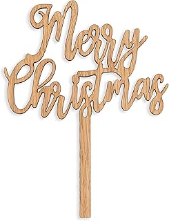 Merry Christmas cake topper | merry christmas cake decorations | cake topper | wooden cake topper | christmas cake topper | christmas cake decorations