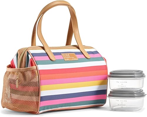 Miniatura 1 de Fit+Fresh Cloverdale - Bolsa de almuerzo aislada para adultos, para mujeres, lonchera, lonchera pequeña para mujeres, lonchera para hombres,