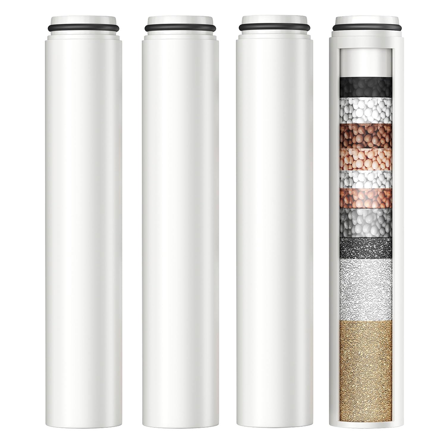 4Pcs Replacement Handheld Shower Head Filters, Compatible with Cobbe Handheld Shower Head, Hard Water Softens Beads - Removes Chlorine - Reduces Itchy - Dry Skin.