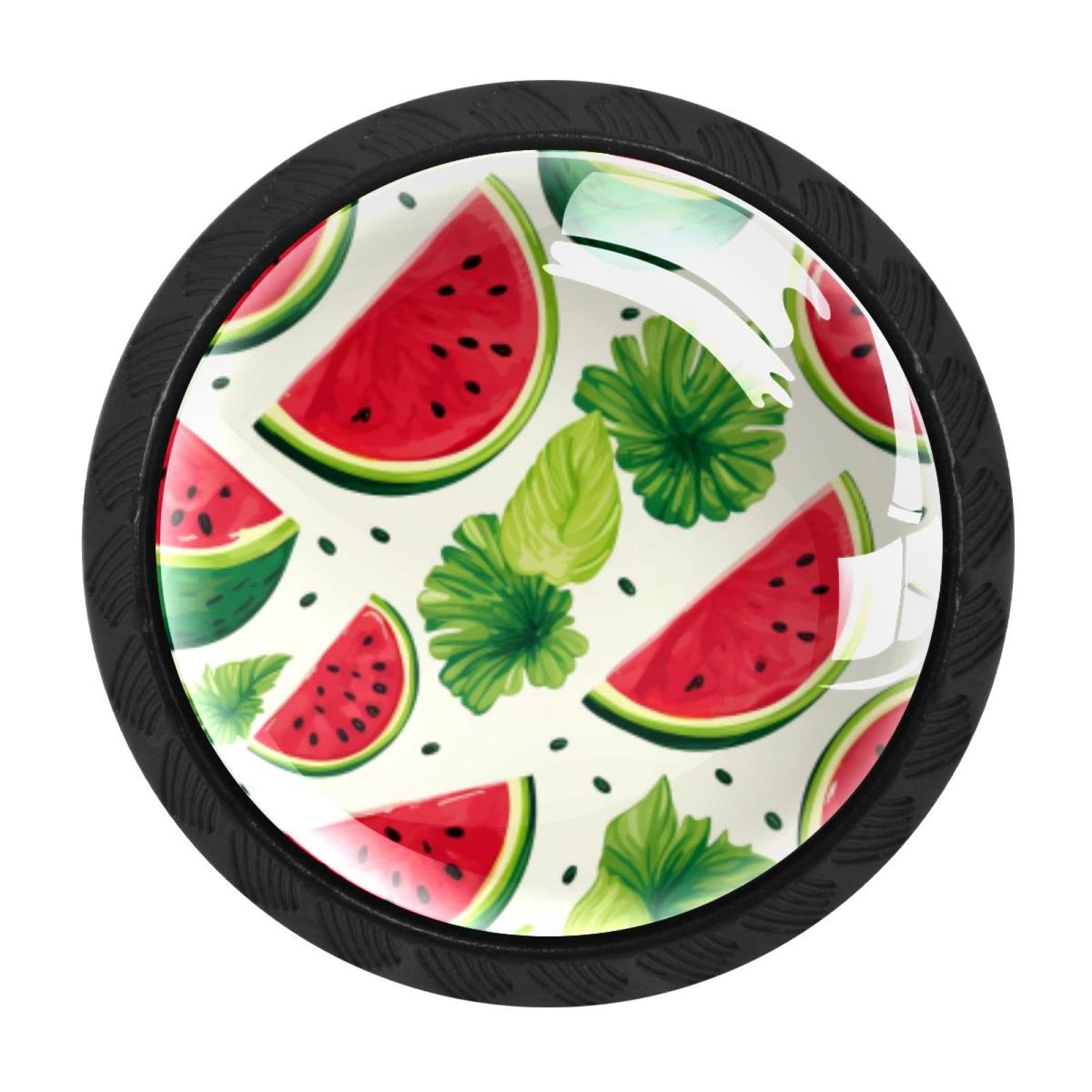 Chenzzzz Multicolored 11 4 Pack Cabinet Handles Black Watermelon Cabinet Knobs Draw
