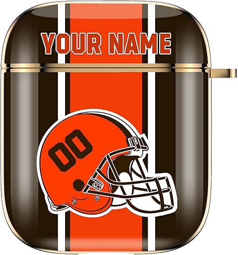 Miniatura 9 de Funda personalizada para AirPods 1 y 2, con nombre y número de San Francisco, regalo personalizado para fanáticos de San Francisco, casco de fútbol,