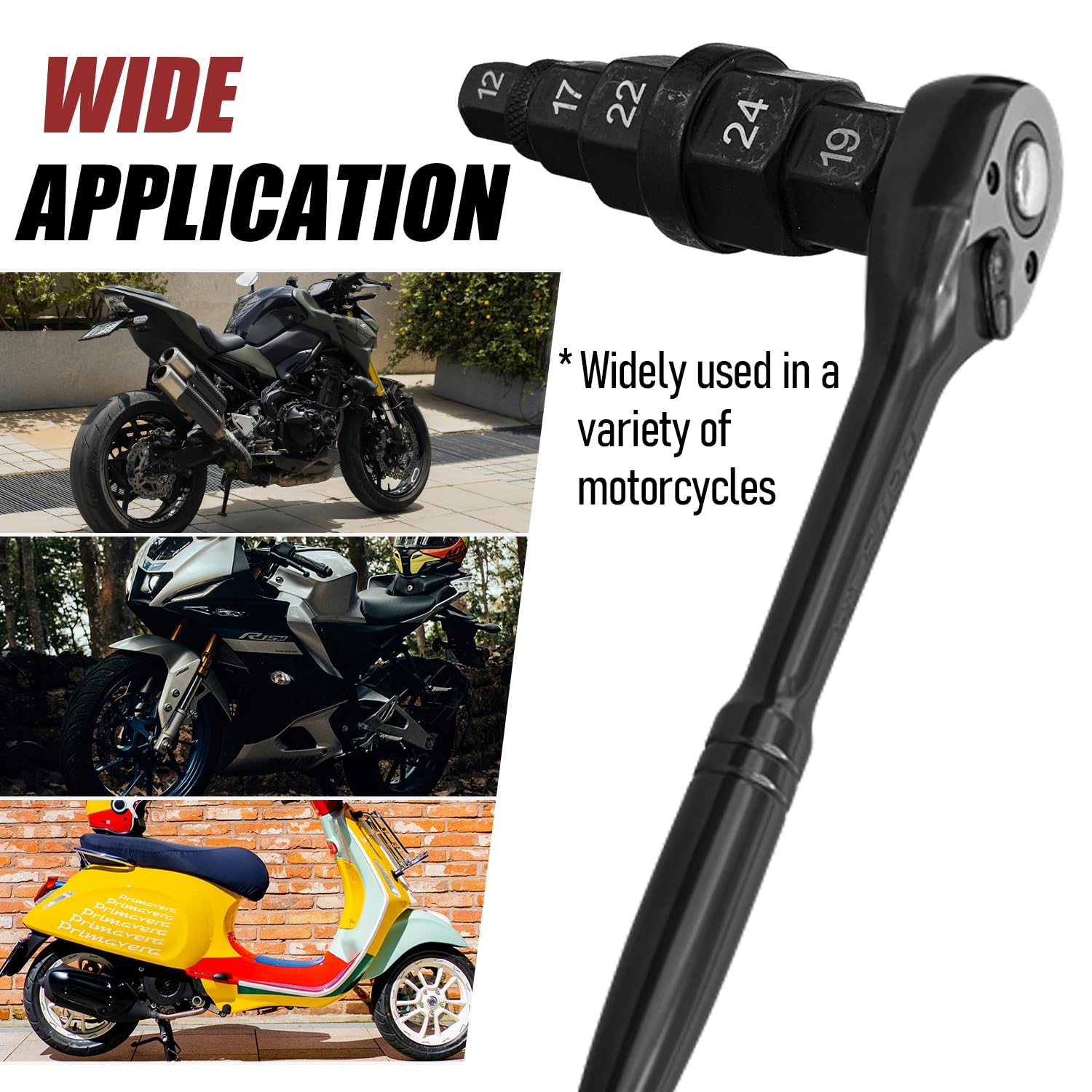 Amazon | SUGOOE 6-in-1 オートバイ ヘックス アレン アクスルツール