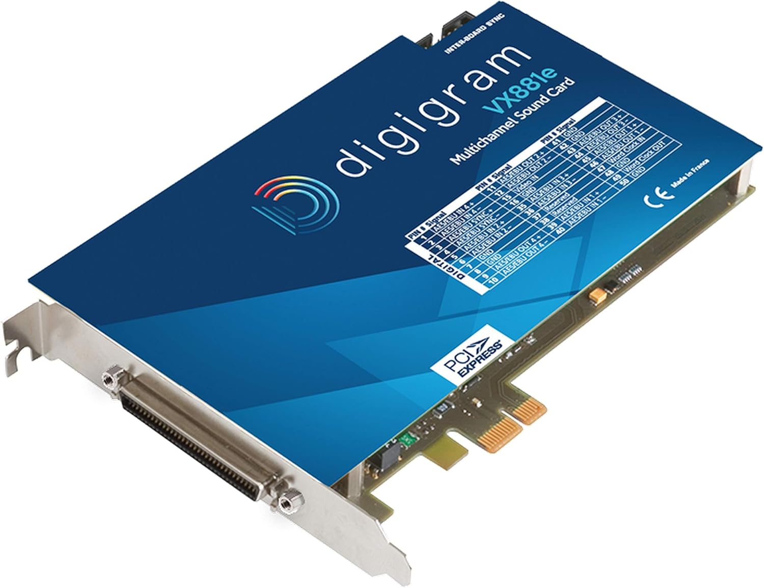 VX881e Multichannel PCM Sound Card with 4 Stereo AES/EBU I/O