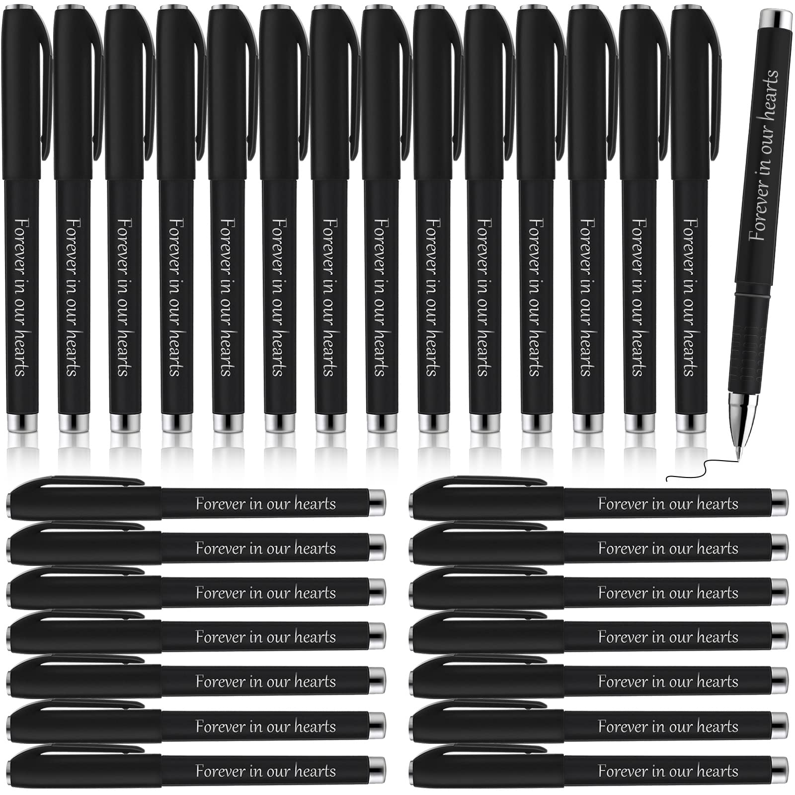 Roowest Memorial Ballpoint Pens Funeral Guest Pens Ballpoint Pens Memorial Service Guest Pens for Mourning Funeral Memory Condolence Guest Book