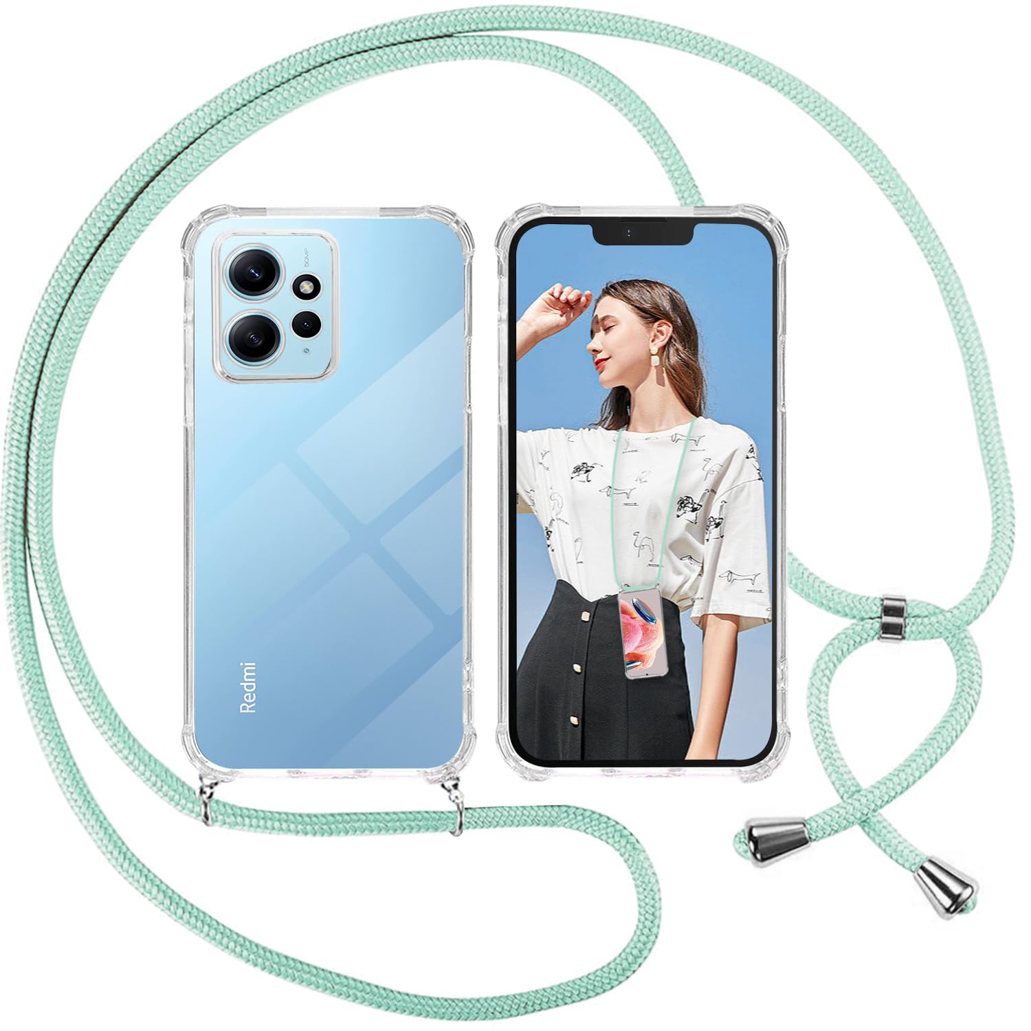 moex Collana per cellulare compatibile con Xiaomi Redmi Note
