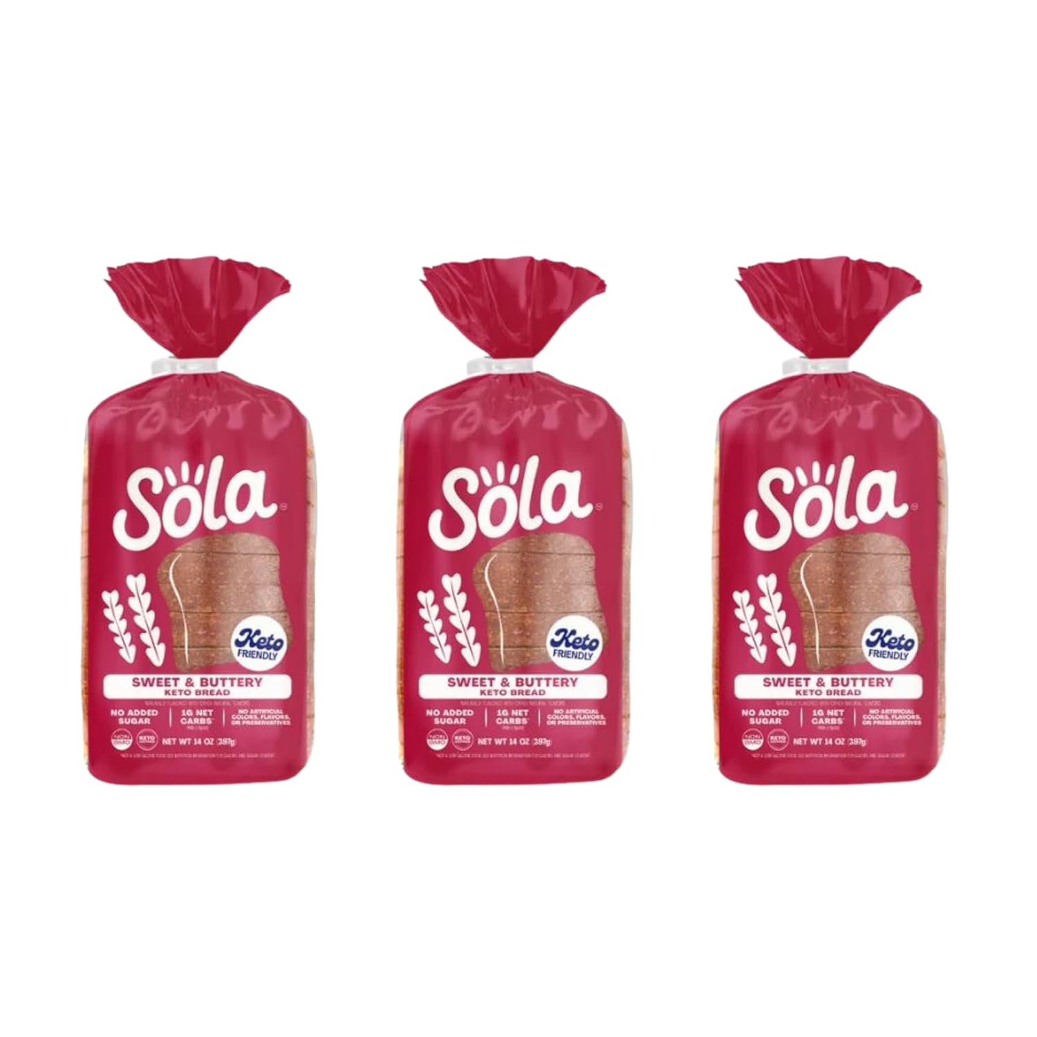 Sola Sweet and Buttery Wheat Bread - 3pack