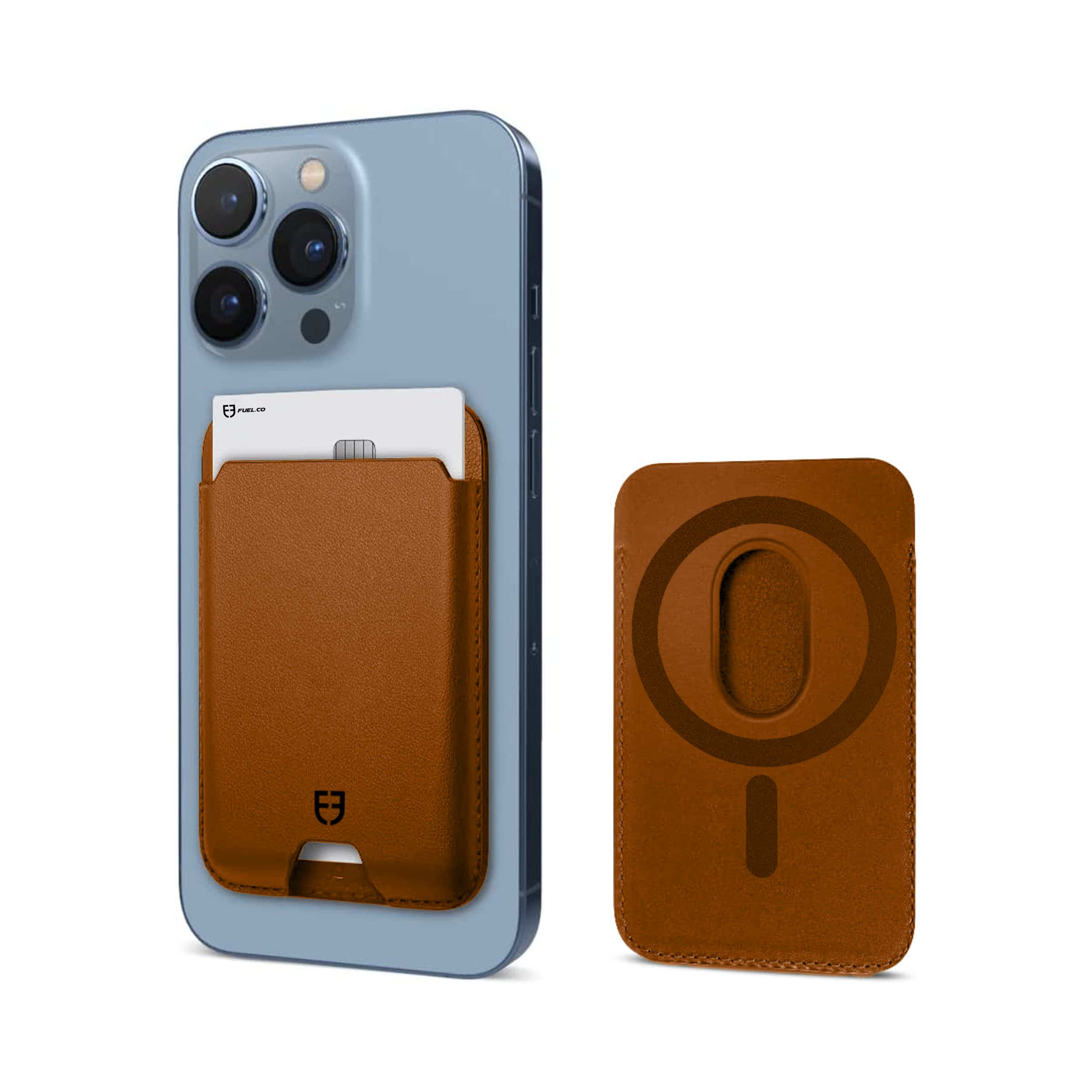MagSafe Leather Wallet for iPhone 17 16 15 14 13 12, Unisex Magnetic Card Holder Stand Case with RFID Blocking, Ultra Strong Magnets, Holds 3 Cards (Tann Brown)-image-40