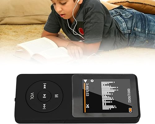 Miniatura 8 de Reproductor de MP3 reproductor de música grabadora de voz con altavoz, pequeño sonido portátil HiFi sin pérdidas, pantalla HD de 1.8 pulgadas,
