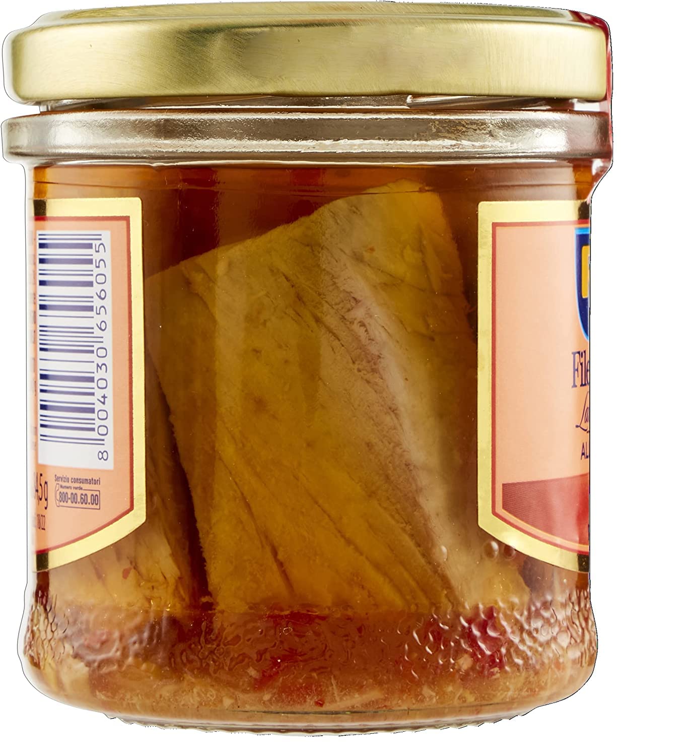 6x Rio Mare Filetti di Tonno al Peperoncino in Olio di Oliva Thunfischfilets in Olivenöl mit Chili 130g