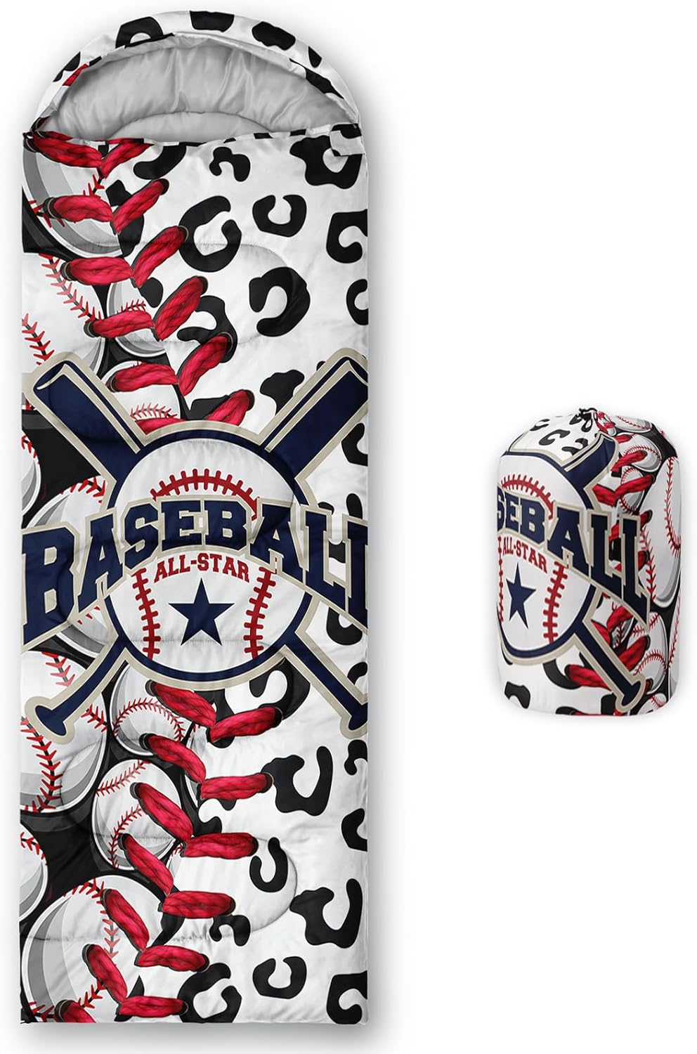 Print sleeping bag,sleeping bags,Outdoor Camping Sleeping Bag，Suitable For Children Boys And Girls Portable,Waterproof,Compact And Lightweight,Great For Outdoor Camping,Backpacking And Hiking