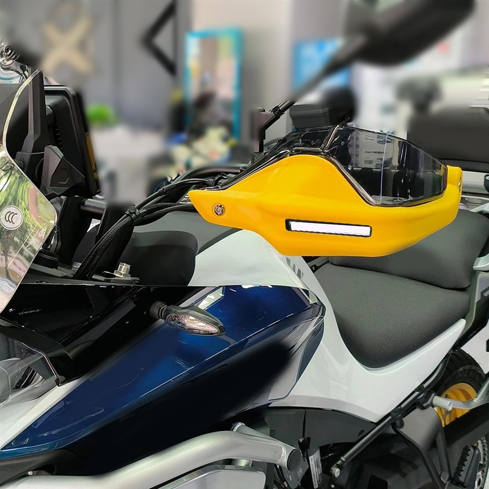 Paramani Per Moto CFMOTO 400GT E 650GT - Protezione Vento E Urti, Colore Nero Verde, Materiale ABS