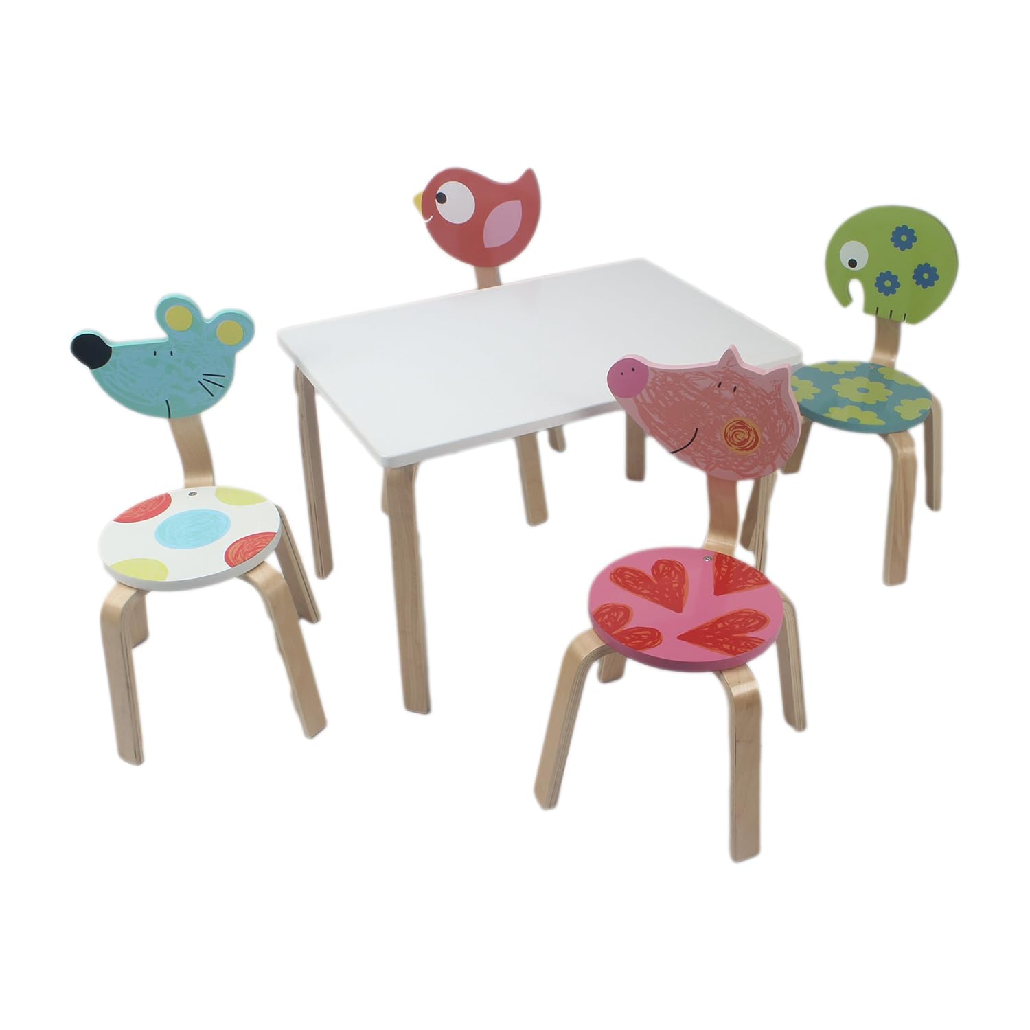 Keewoo Children's Table and Chair Set(4 Chair Set) Amazon.in Home & Kitchen