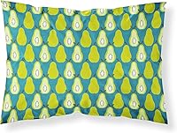 Vista 18 de Caroline's Treasures BB5143PILLOWCASE Limones y Limes on Pink Fabric Funda de almohada estándar, ligera, súper suave, fácil de cuidar, decorativa