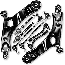 8pc Front Lower Control Arm Ball Joint Tie Rod Sway Bar End Link Compatible with Fit for Hyundai Tucson, for Kia Sportage 2014 2015 2016#OE K622768 K623540 K750523 ES800717 ES800718 EV801257