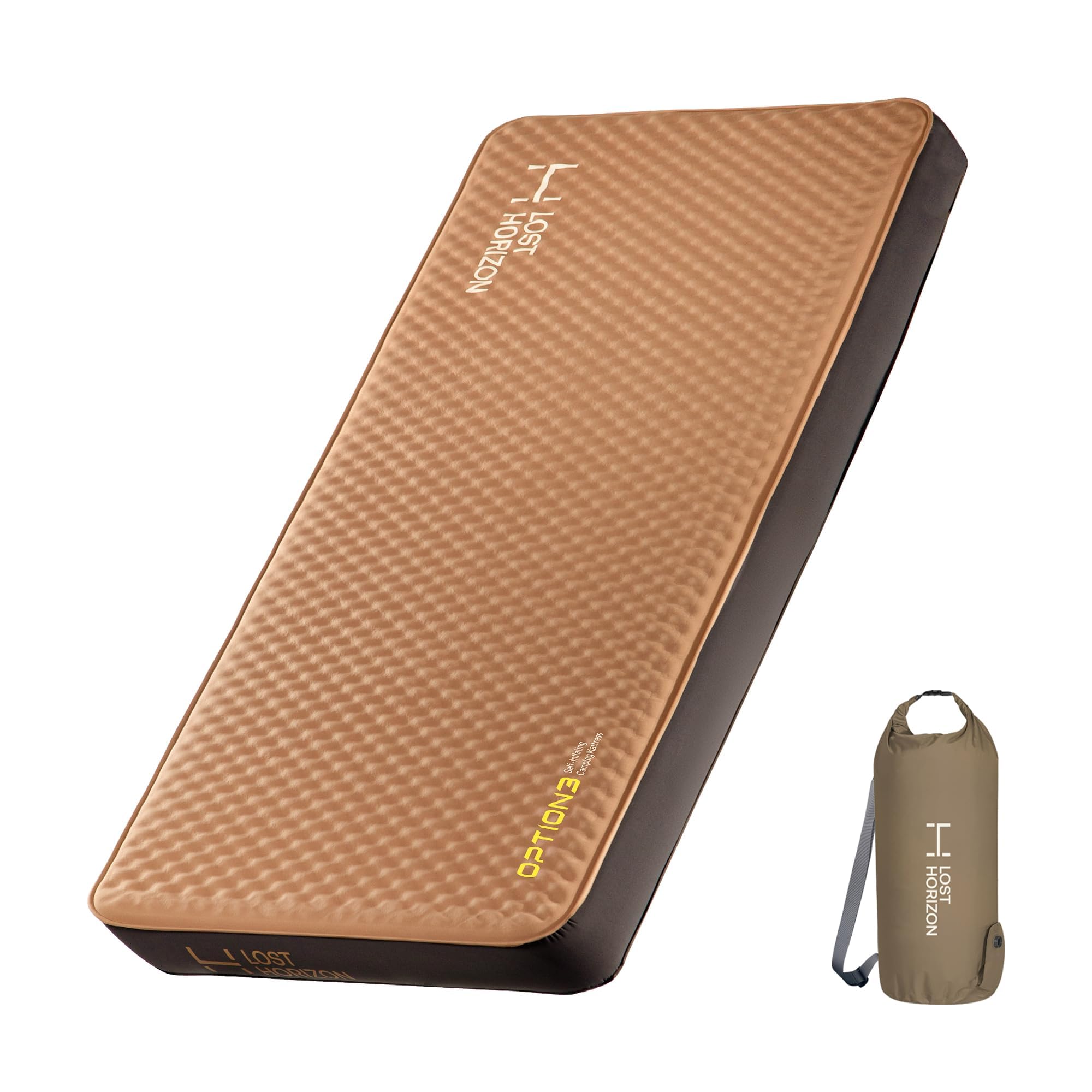 Lost Horizon Option3 Self-Inflating Foam Camping Mattress, 201x70x11cm — image 1