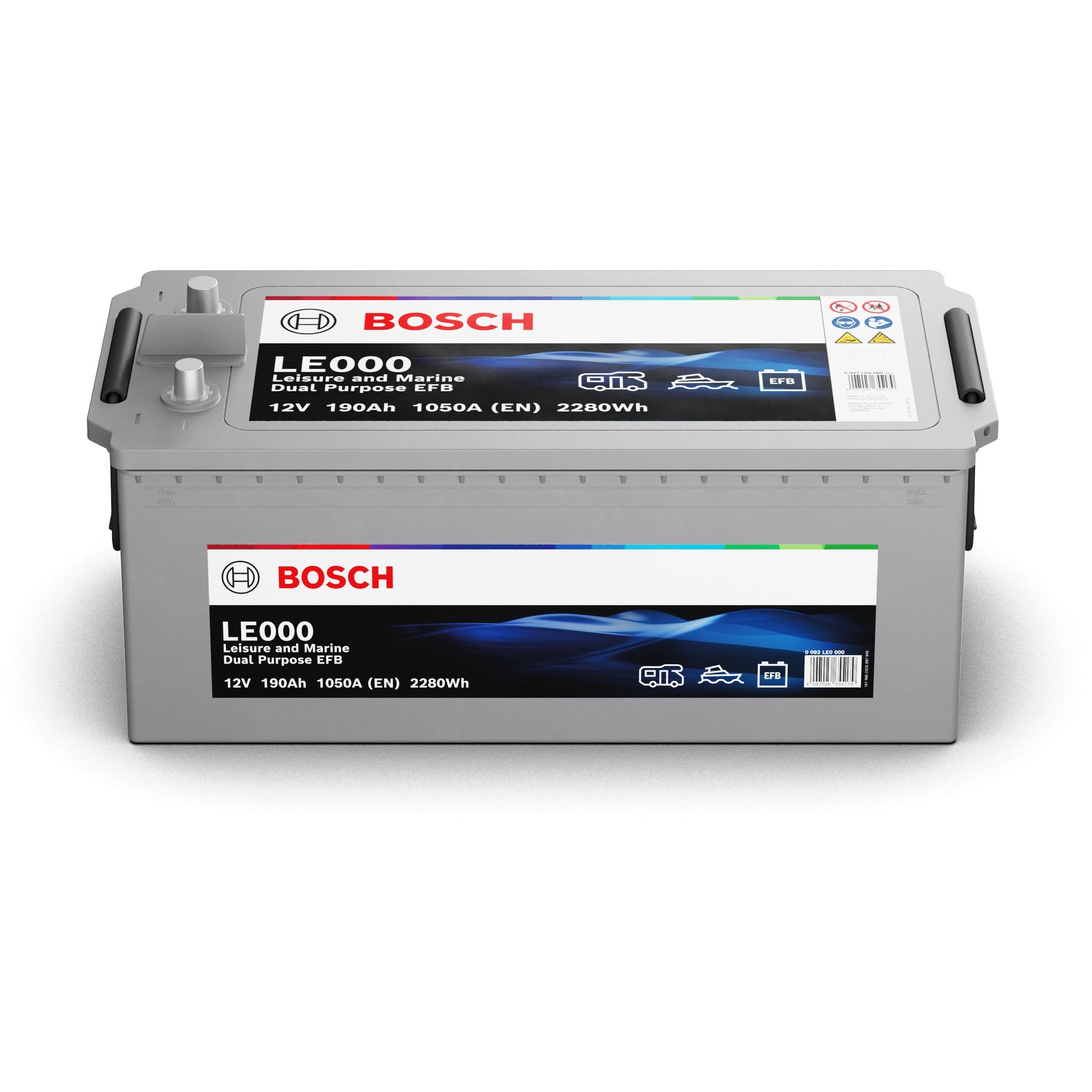 Batterie Bosch LE000 - Série LE EFB - Batterie EFB Décharge Lente - 0092LE0000