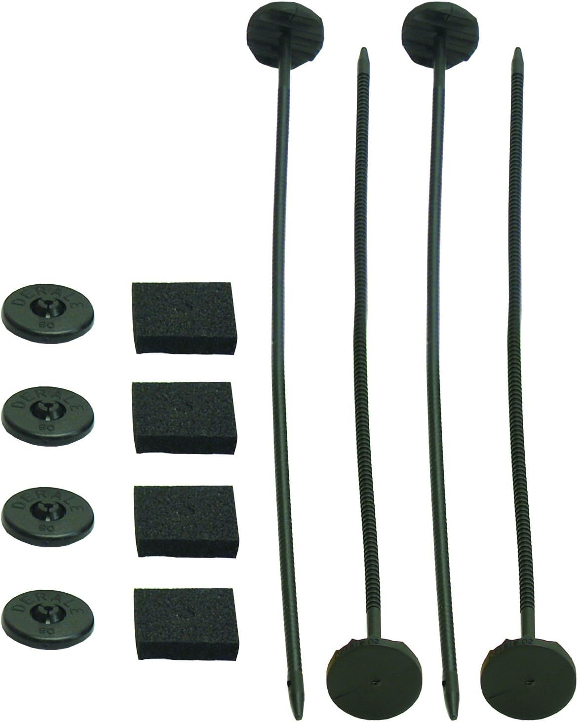 Derale 13001 Plastic Rod Mounting Kit - 10" L x 1" W x 1" H - Universal Fan & Cooler Mounting Kit - Compatible with Desktop, Laptop, Server & Other Electronic Devices