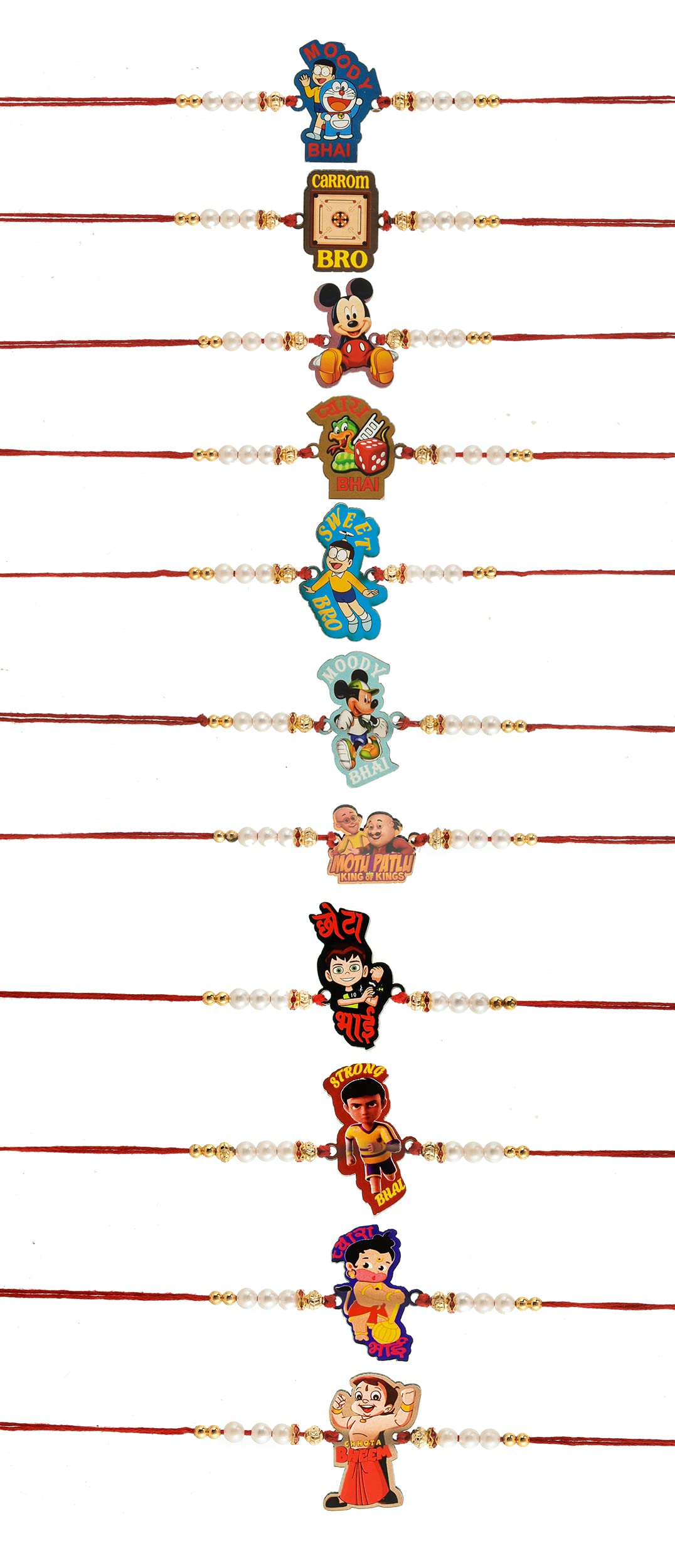 THE INDIA STYLE Kids Cartoon Deign Rakhi Designer Handmade Dori Beads Worked Kids Combo Rakhi Bracelet with Roli & Chawal Exclusive Colorfully Combo (Kids Rakhi - 10) (B0B69T1KF1) Amazon Price History, Amazon Price Tracker