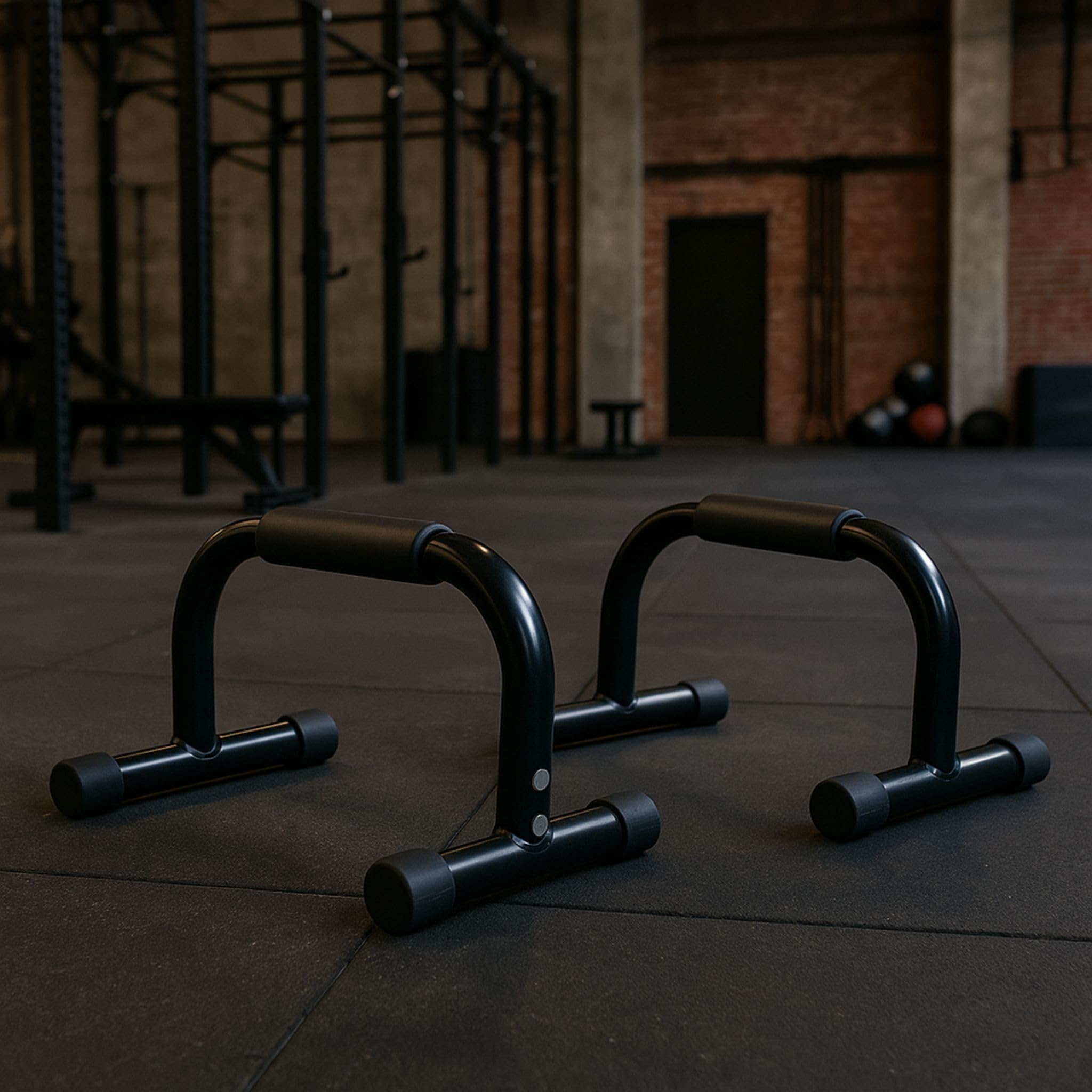 Cannons UK Barre parallele basse (coppia) – Barre per esercizi calistenici e flessioni in ferro resistente con piedini antiscivolo per uso domestico in palestra, studio e PT