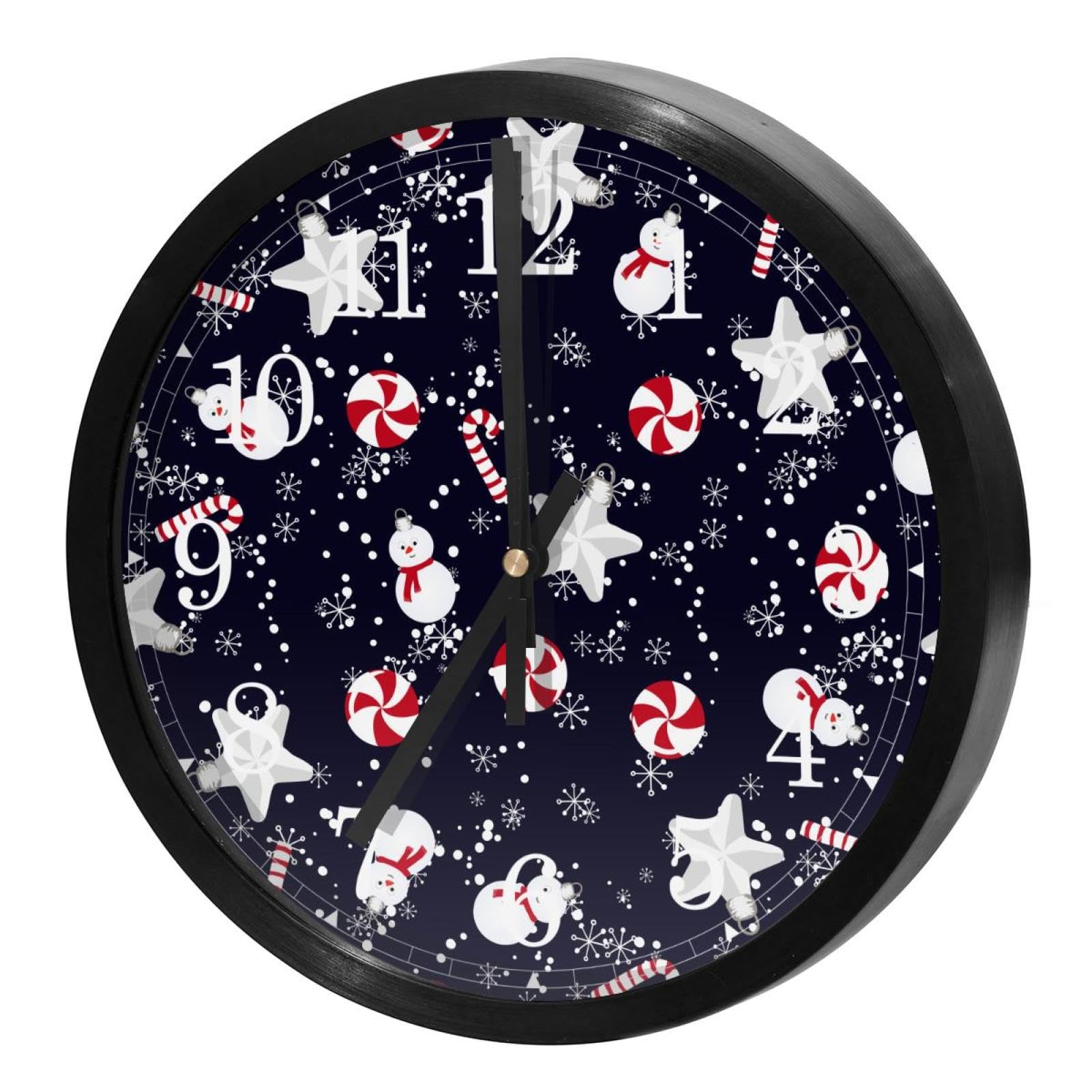 Horloge murale sans tic-tac mécanisme à quartz précis fonctionnant sur piles