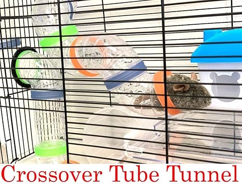 Miniatura 3 de Jaula grande transparente transparente Hábitat enano sirio para roedor y ratones con zona de juego superior