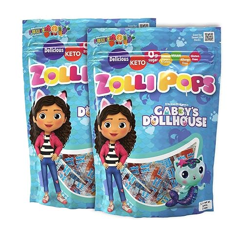 Vista 29 de Zollipops Clean Teeth - Paletas anticaries sin azúcar, con xilitol para una sonrisa saludable, ideal para niños diabéticos y dieta ceto, sabor