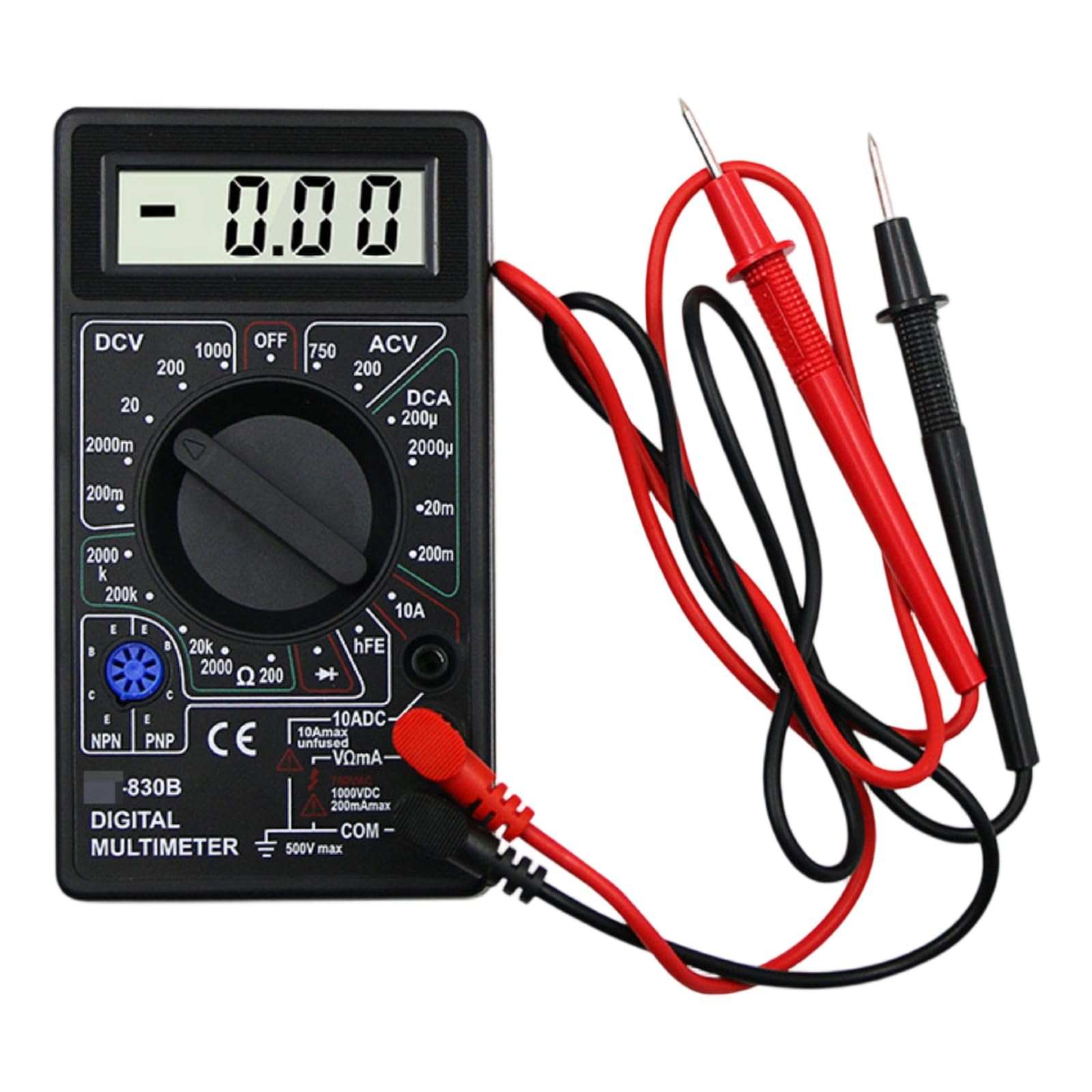 Accuracy Digital Multimeter with Auto Scaling Function Easy to Carry for Electric Current Resistance Testing Digital Multimeter for Electronics Hobbyists