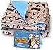 Washable Pee Pads for Dogs Whelping Reusable (2-Pack) Quilted Large 35 x 31 Extra Absorbent Layered Waterproof Mat Puppy Adult Senior Pets Pooch | Home Travel or Crate Training Whelping Dog Wee Wee L