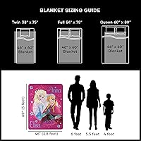 Vista 7 de Northwest Frozen Loving Sisters Manta de micro raschel, 46 x 60 pulgadas