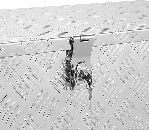 Miniatura 4 de Caja de herramientas de aluminio para camión de 30 pulgadas de largo x 14 pulgadas de ancho x 10 pulgadas de alto, caja de herramientas de