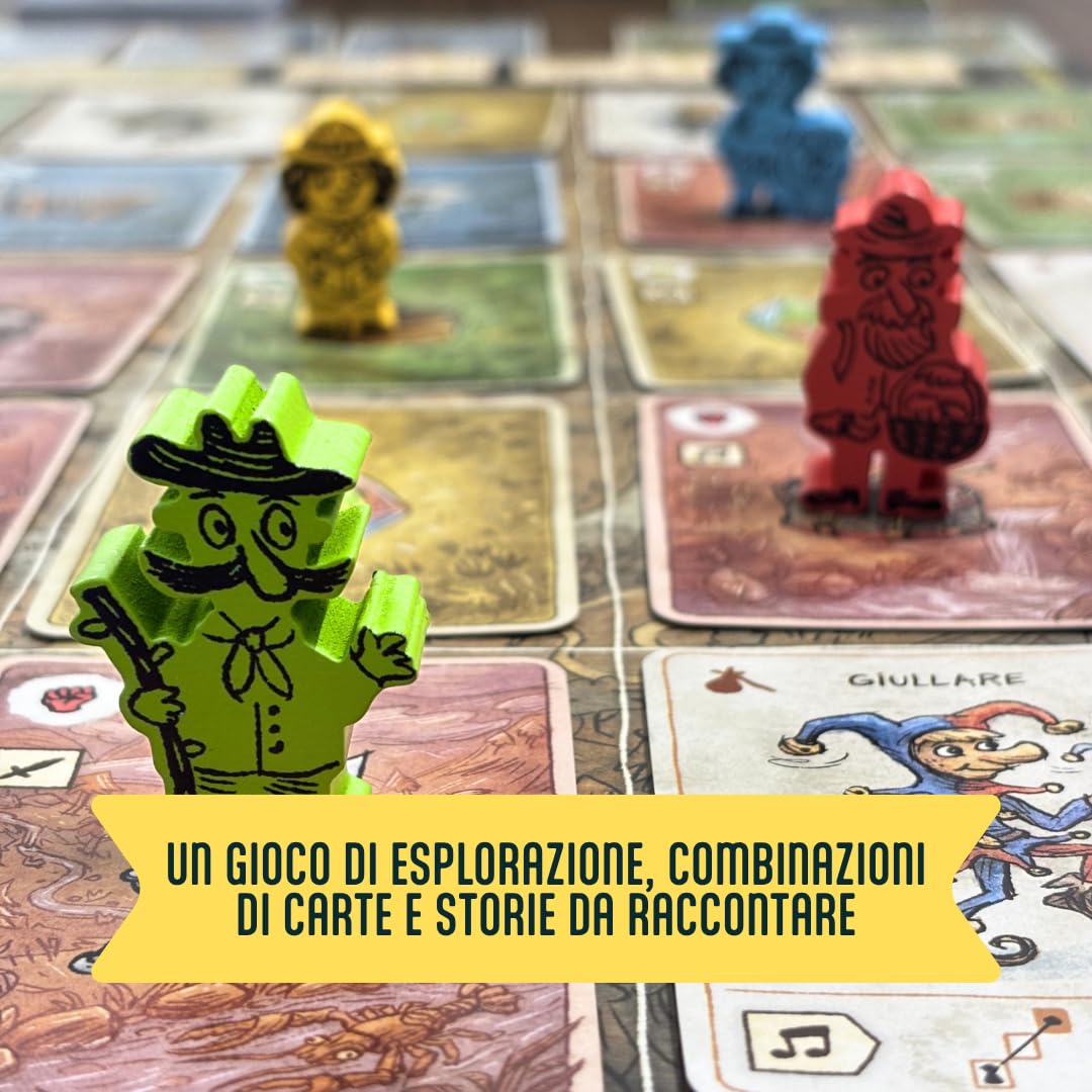 MS Edizioni - Pilgrims - Una curiosa avventura | Gioco da Tavolo ispirato al videogioco indie fiabesco | 1-4 Giocatori | 14+ anni