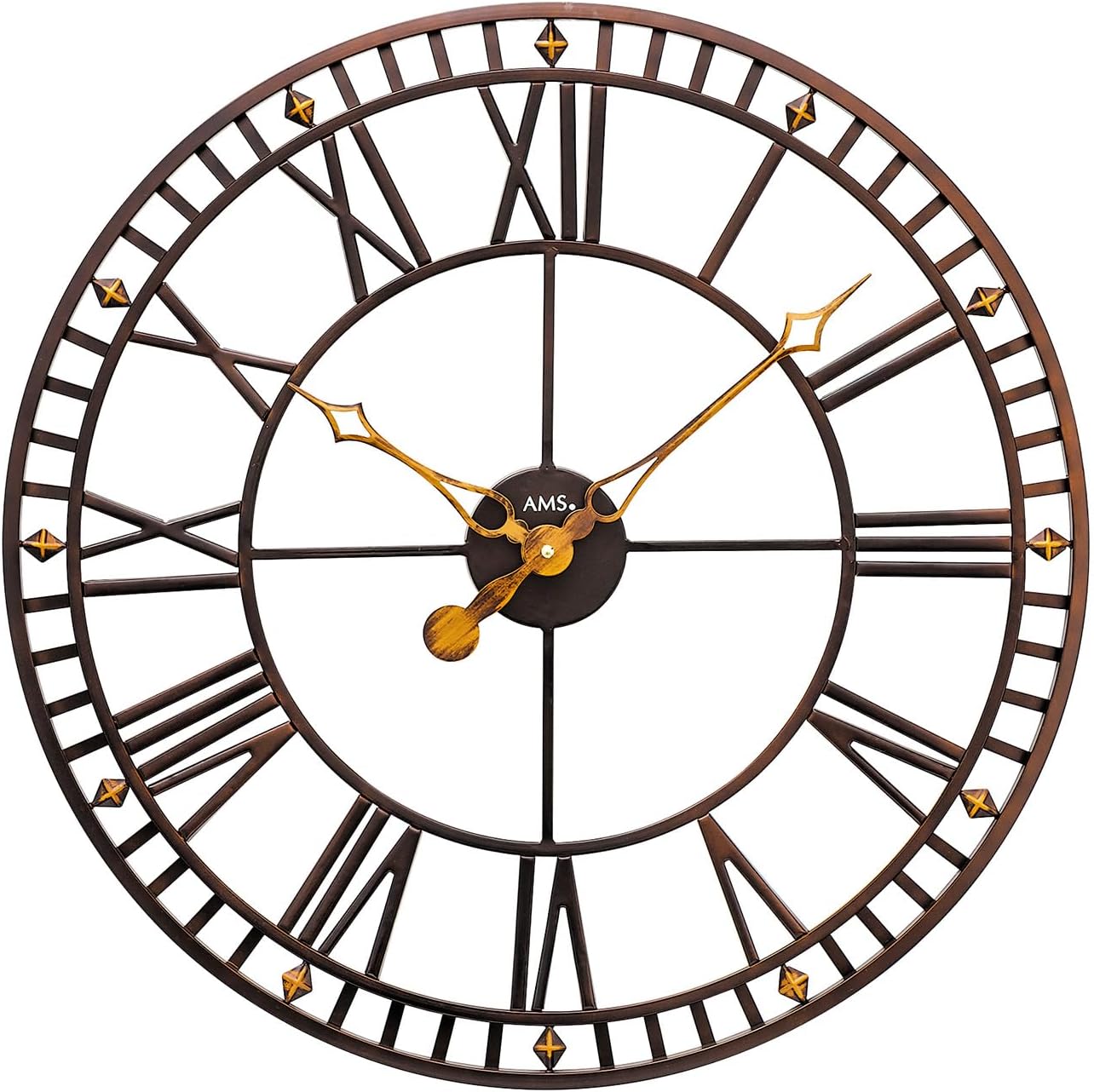 AMS Modern Wall Clock with Quartz Movement from