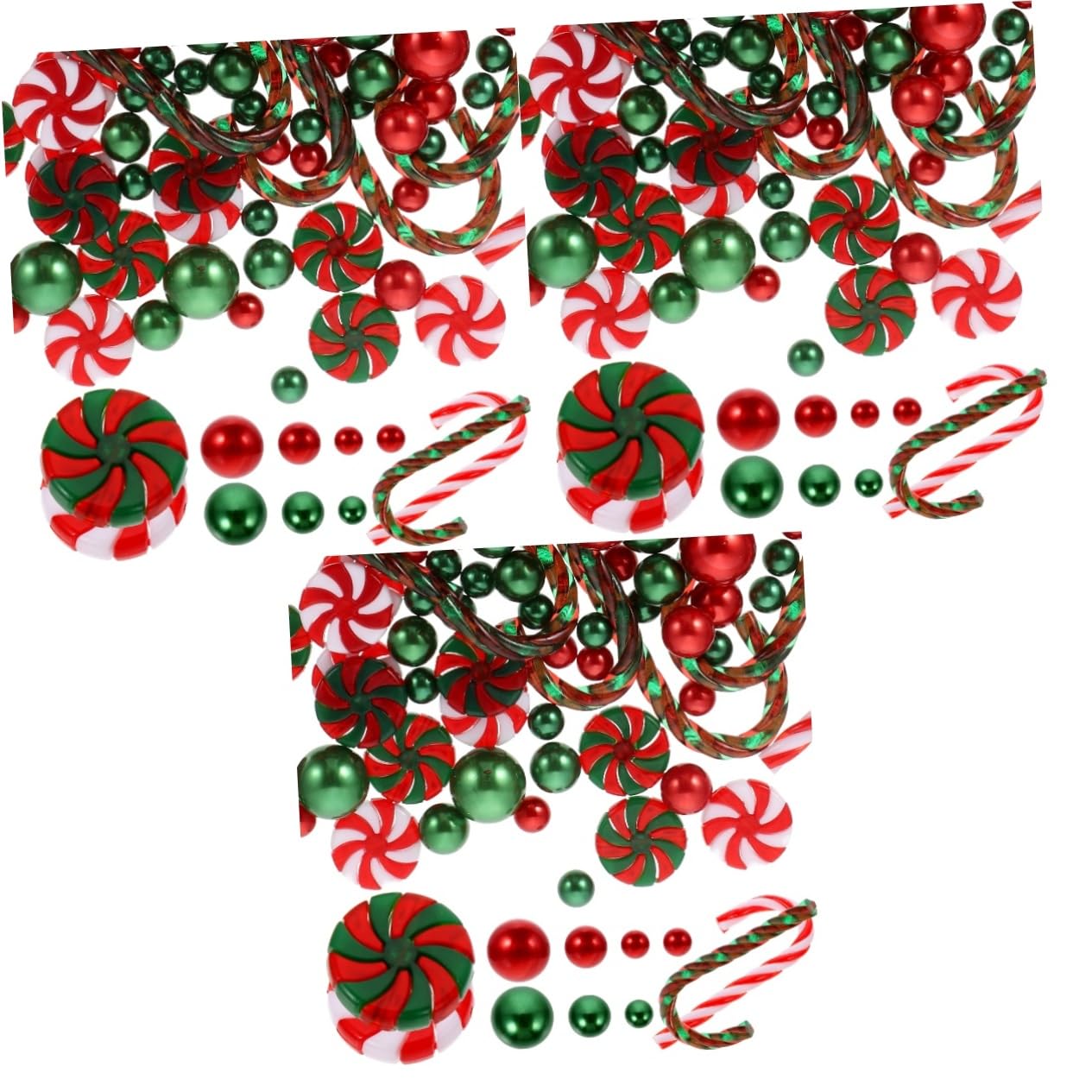 Rellenos decorativos para jarrón PRETYZOOM en 3 juegos de perlas flotantes navideñas