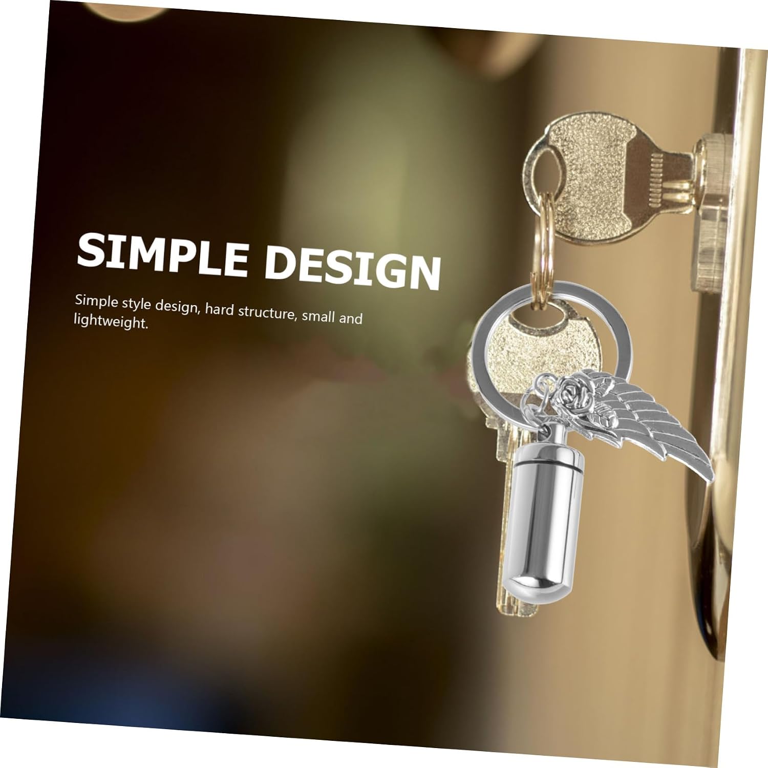 VANZACK Pet Urn Key Chain Pendant Mini Urn Container for Pet Ashes Key Charming Memorial Ornament for Remembering image 5