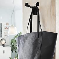 Vista 3 de Ganchos de pared para abrigos, ganchos de puerta, 4 paquetes de ganchos modernos de doble punta, ganchos de bata resistentes para colgar toallas