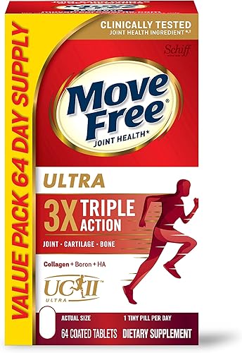 Miniatura 5 de Move Free Suplemento avanzado de apoyo articular de glucosamina condroitina MSM y suplemento de apoyo articular de acción ultra triple