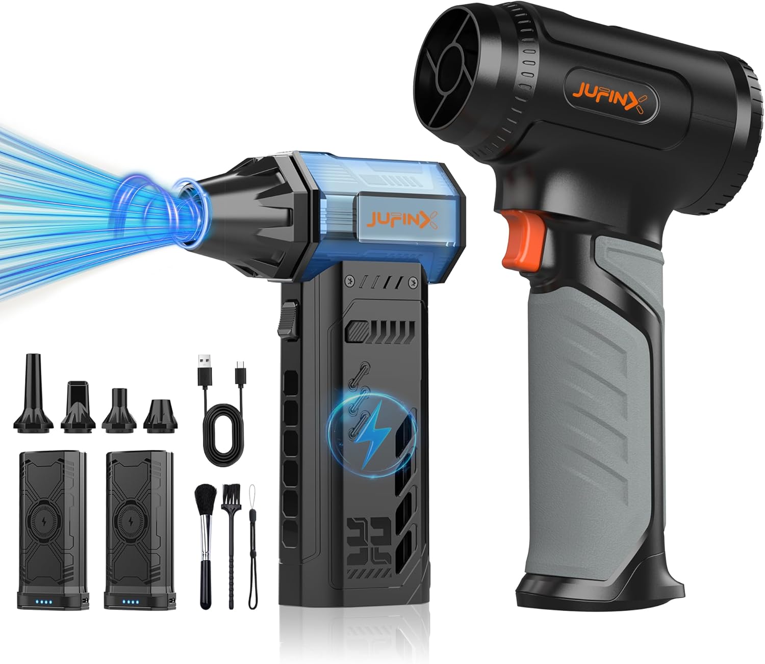 JUFINX-X21 Electric blower-64mm Supper Motor &JUFINX-X301 MAX Leaf Blower -250000RPM Electric Air Duster