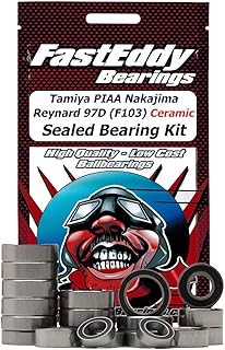 FastEddy Bearings Compatible with Tamiya PIAA Nakajima Reynard 97D (F103) Ceramic Sealed Bearing Kit