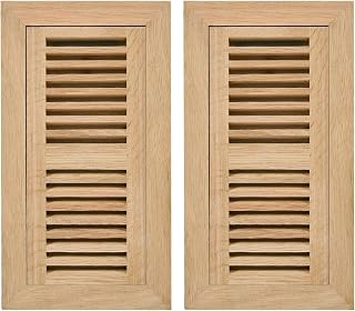 2Pcs Red Oak Hardwood Flush Mount Floor Register, 4X10 Inch, with Damper, High Output Air Flow, Unfinished