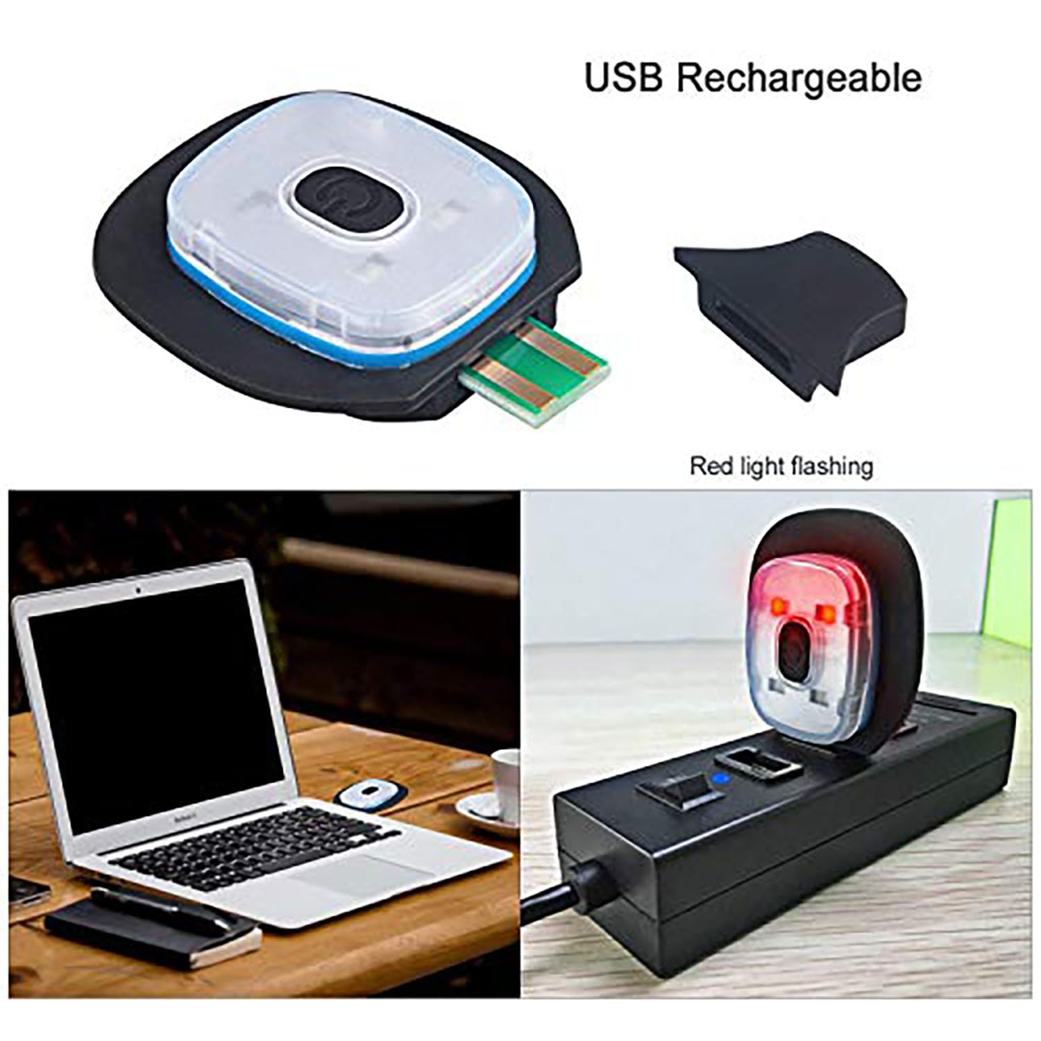 Berretto Invernale Con Luce LED Ricaricabile USB – 5 LED, 3 Modalità, Lavabile – Regalo Uomo Donna - 2